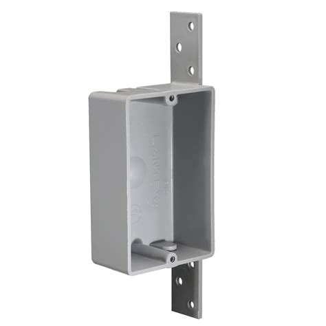 EZ Box Shallow Bracketed PVC Electrical Box 1 Gang 8.0 Cu In 